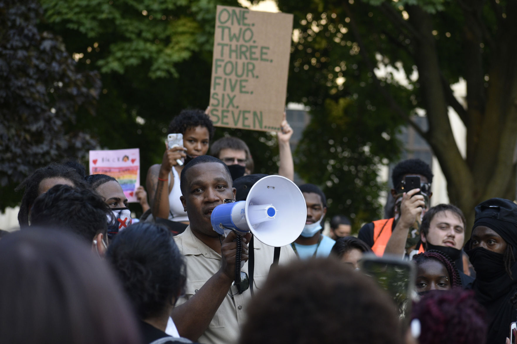 Nighttime protest 9